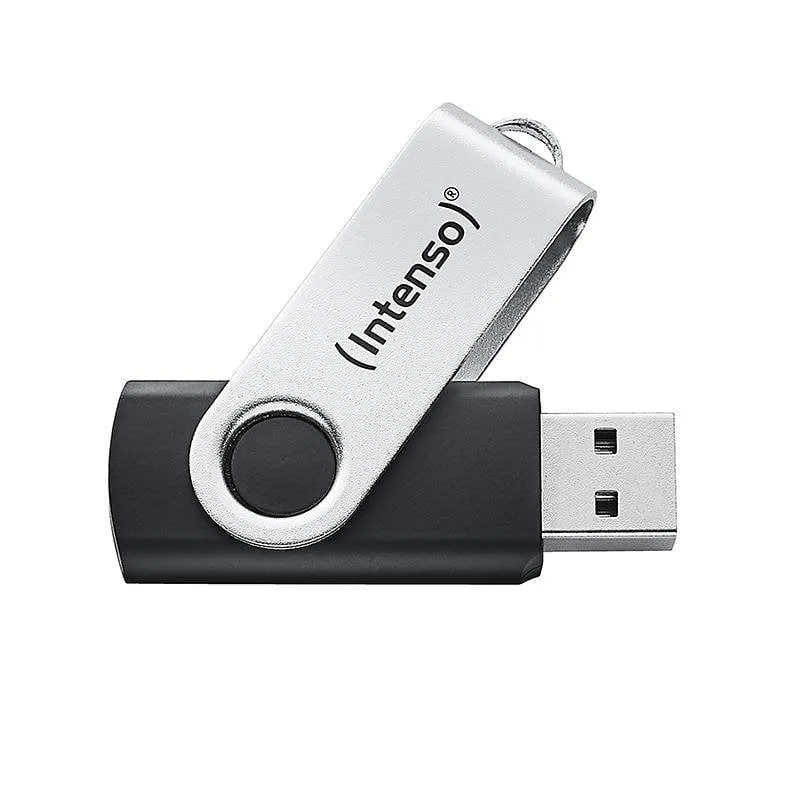 Unità USB Intenso Office Line 256 GB USB-A 3.2 Nero Argento Girevole - immagine 1