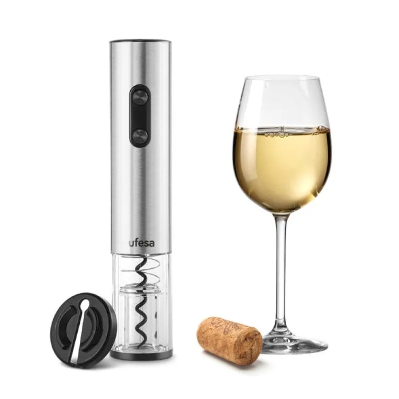 Sacacorchi Ufesa EasyStart Acciaio Inox Wireless LED Taglia Capsule - immagine 1
