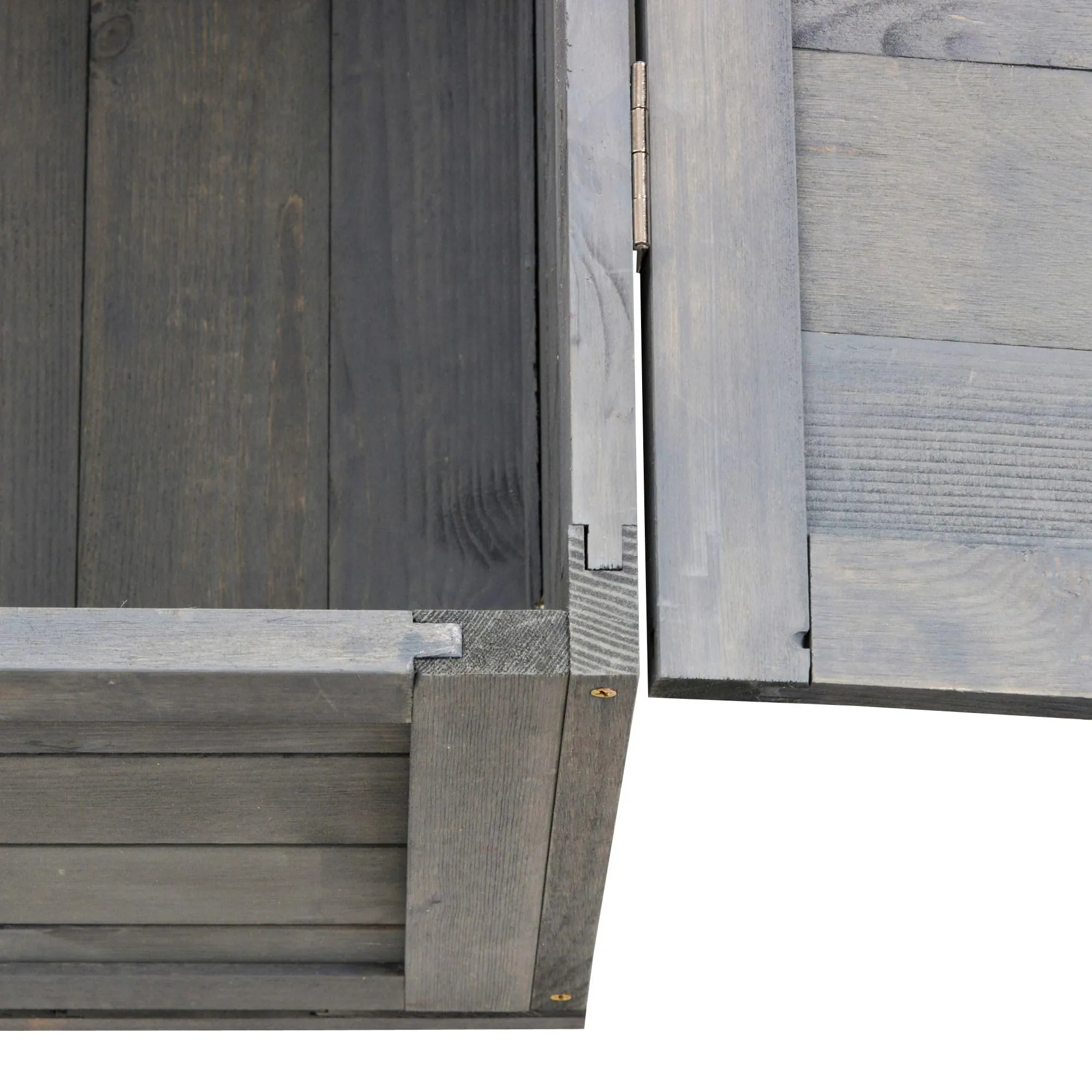 PawHut Terrario Casa per Tartarughe di Terra, 91x60.5x32 cm, Grigio - immagine 5