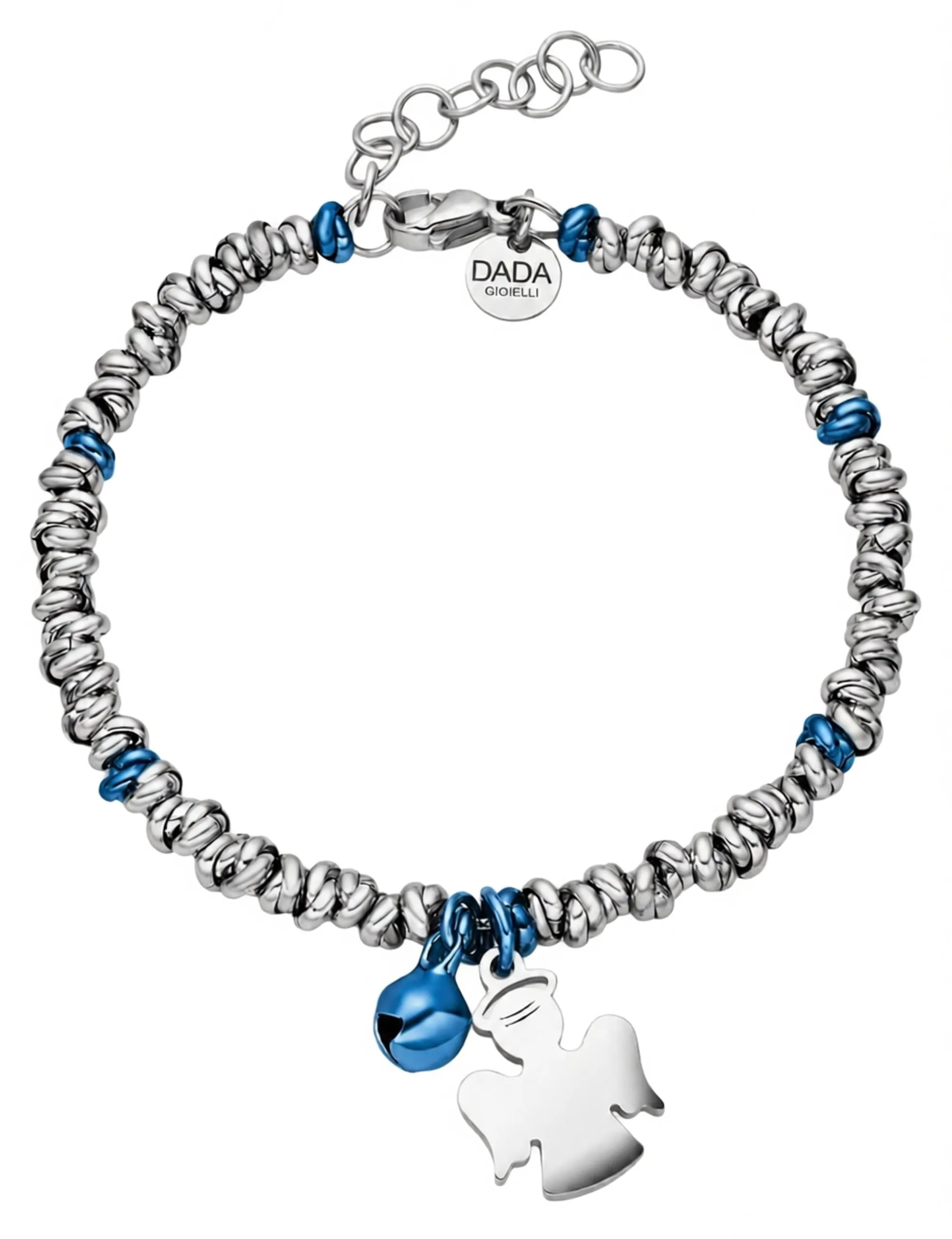 Dada Gioielli Bracciale Donna Anelli Intrecciati Nodino Acciaio Inox - immagine 1