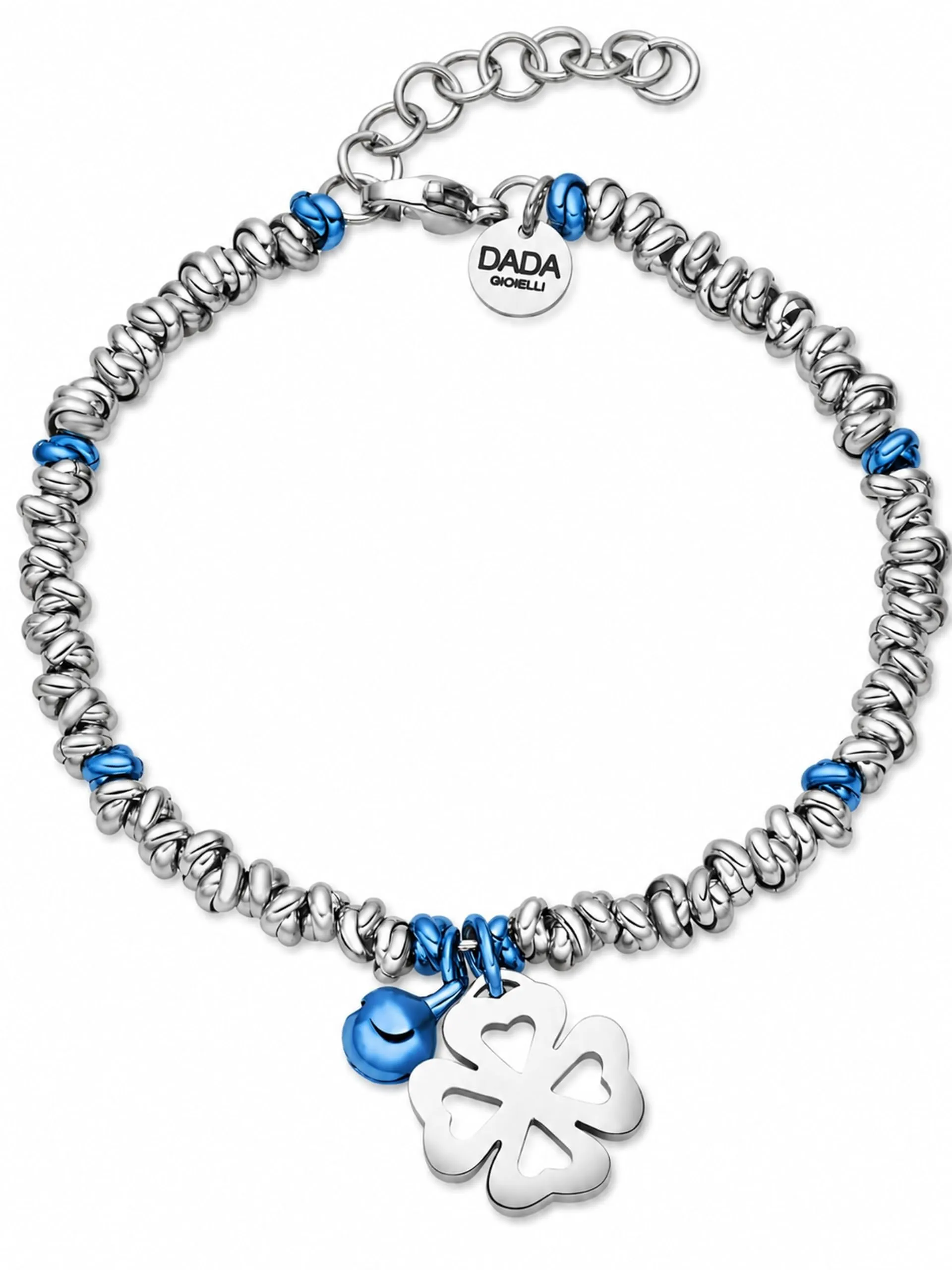 Dada Gioielli Bracciale Donna Anelli Intrecciati Nodino Acciaio Inox - immagine 1