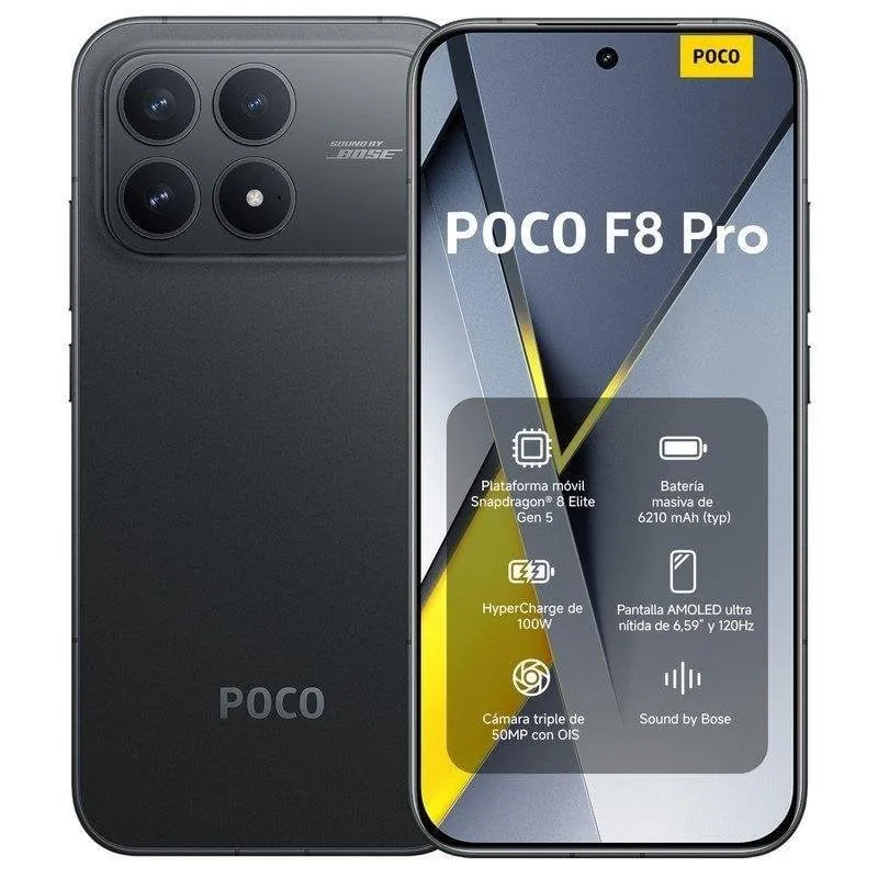 POCO F8 Pro 5G 12GB 256GB 6.59" Nero - immagine 1