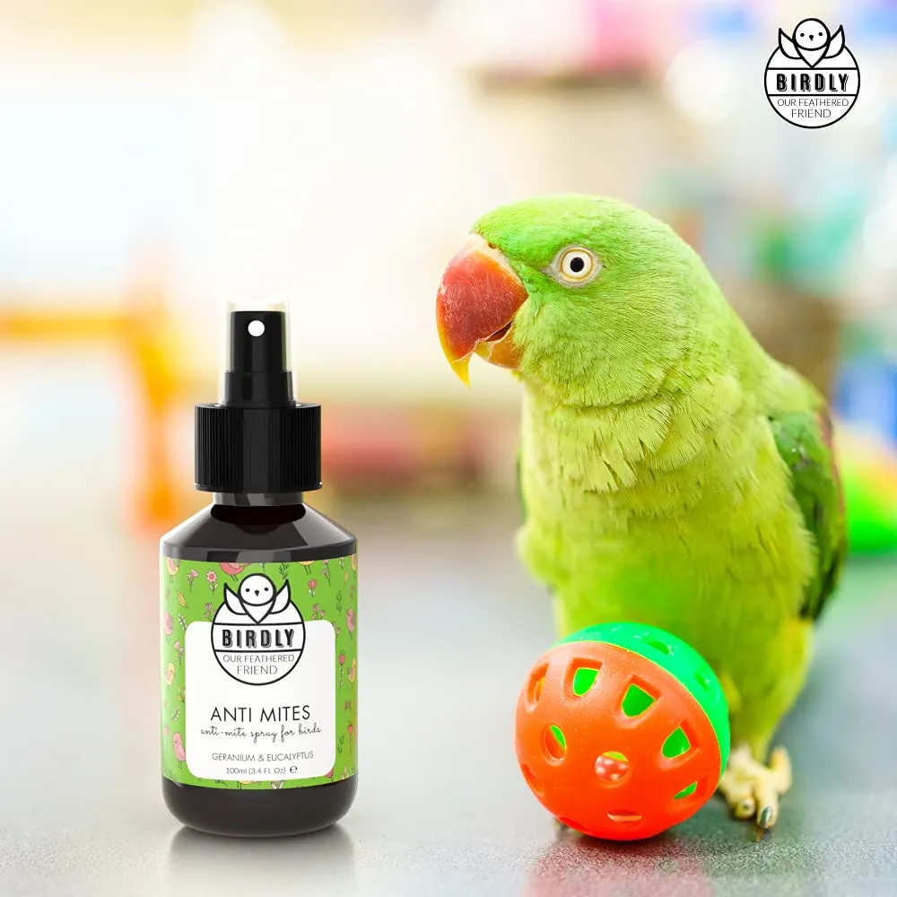 Birdly Spray Antiparassitario per Galline e Anti Pidocchi per Uccelli da Gabbia - Spray Repellente Anti Acari con Vitamina E - Spray Anti Pidocchi Galline, Canarini, Pappagallo e Cocorito,100ml - immagine 7