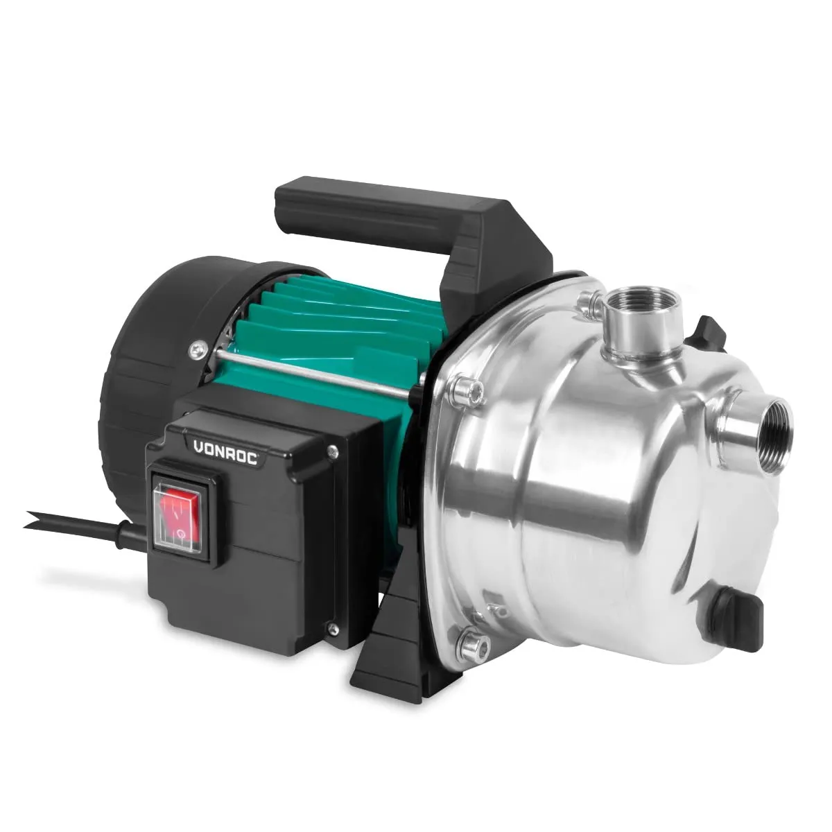 VONROC Pompa acqua da Giardino 1000W | 3500 l/h | Pressione 4,4 bar - immagine 1