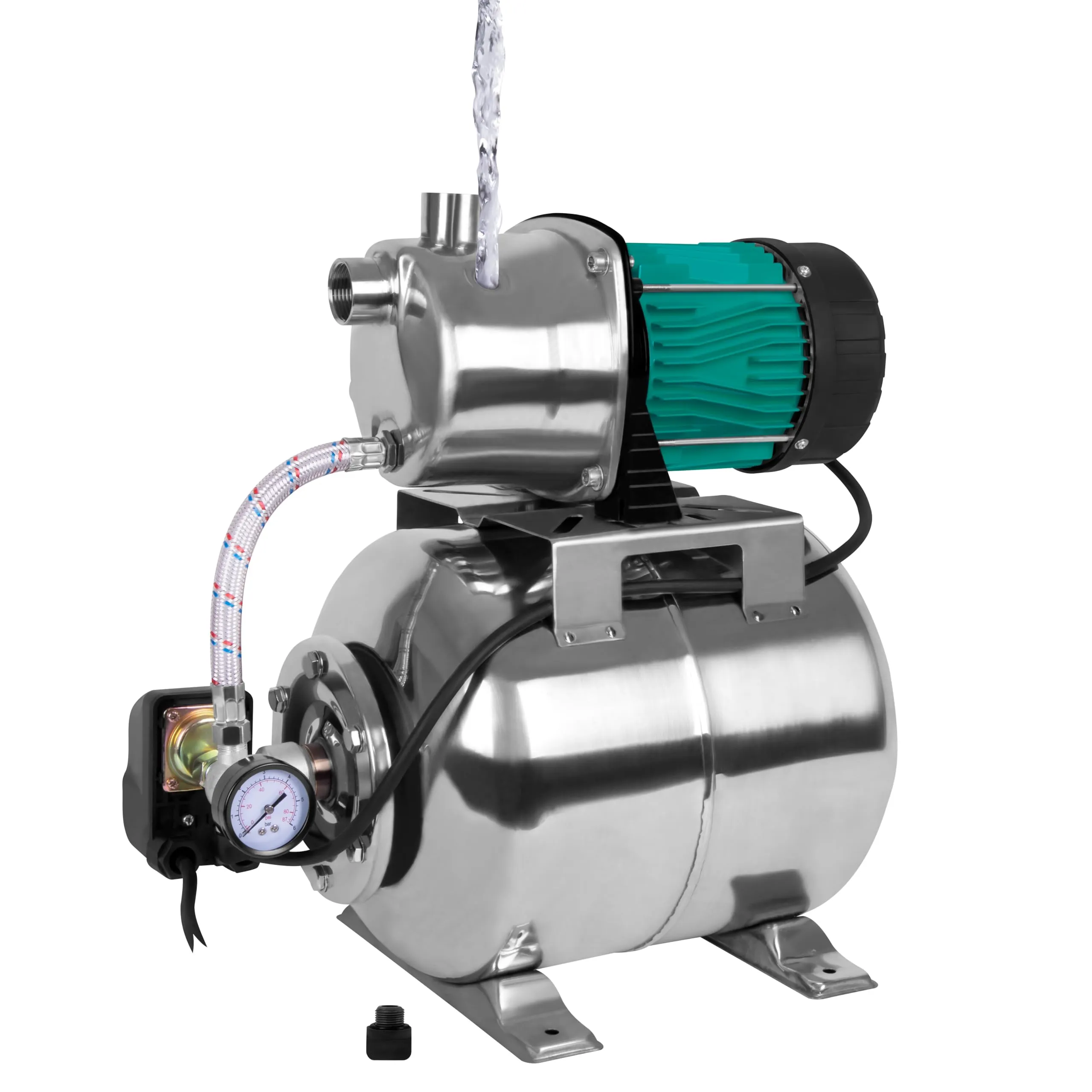 VONROC Pompa acqua Idrofora 1000W con Serbatoio 19L | 3500 l/h - immagine 4
