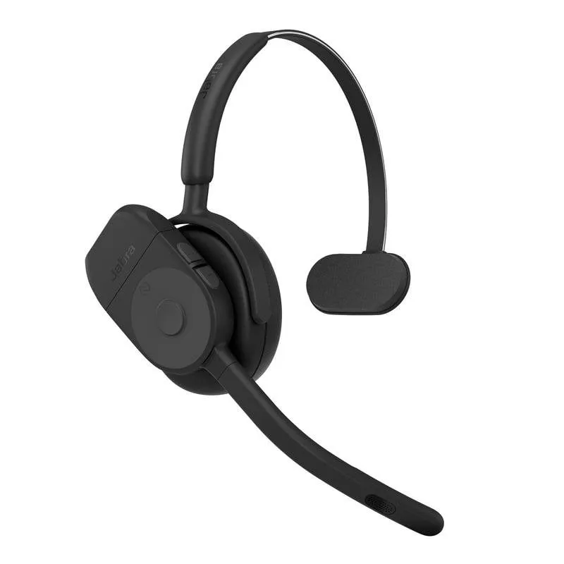 Auricolari Jabra Perform 75 wireless Bluetooth per ufficio Call Center con cancellazione del rumore, microfono boom e protezione IP65, neri - immagine 1
