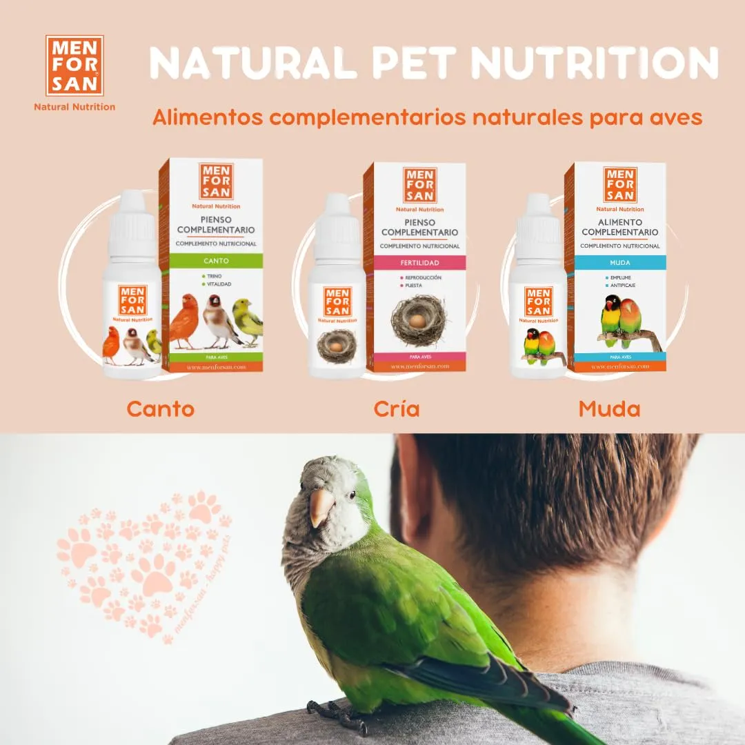 MENFORSAN Mangime complementare per uccelli in muta | 30 ml - immagine 5