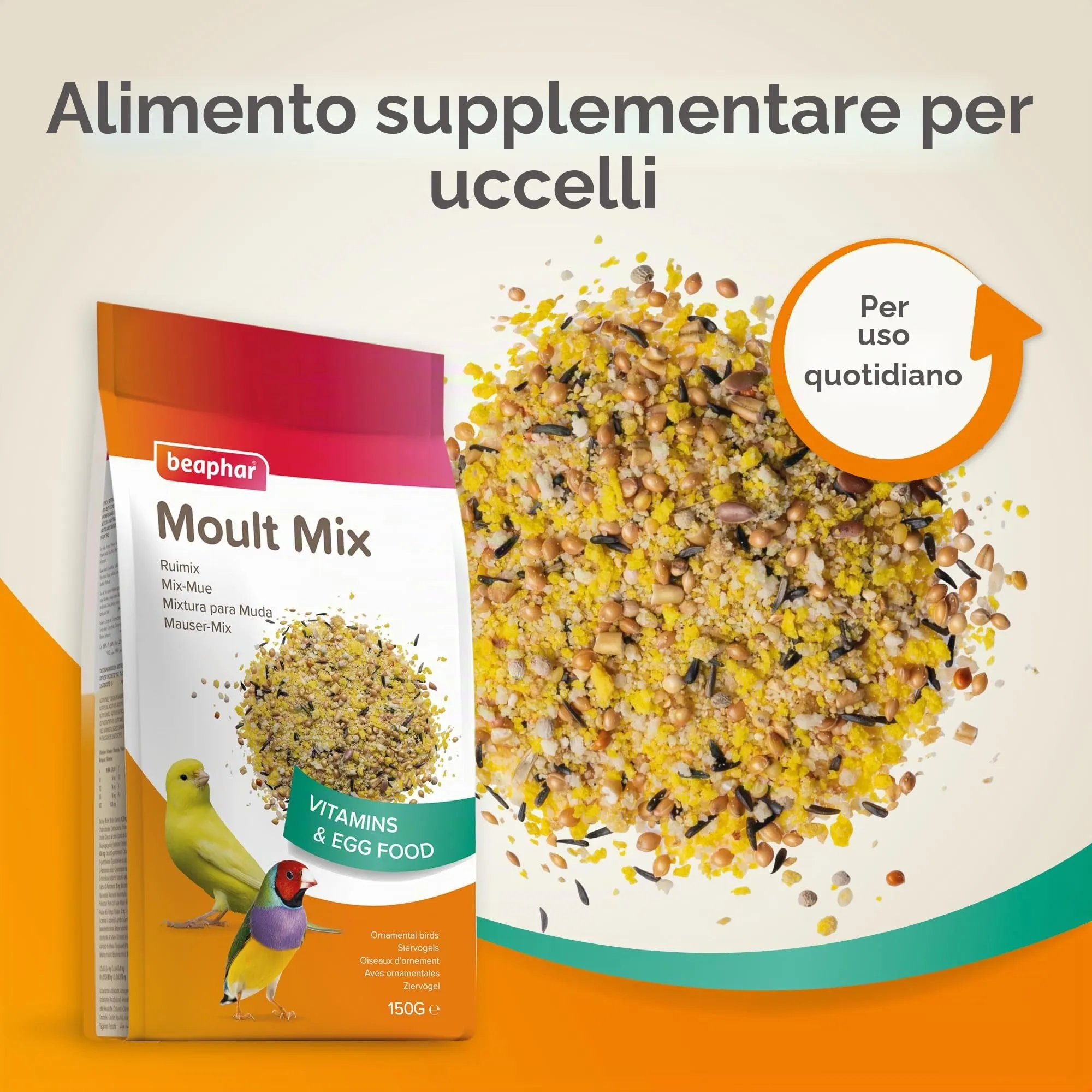 Beaphar Mixing per Muta - 150 g - immagine 2