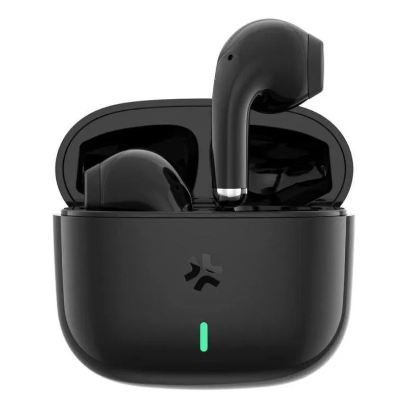 Auricolari Celly TIPS1BK wireless Bluetooth per chiamate e musica, USB-C, nero e bianco - immagine 1