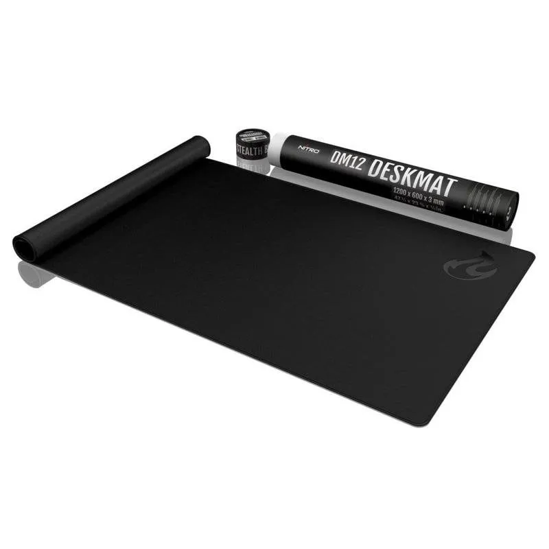 Alfombrilla Nitro Concepts DM12 XL 1200x600 mm Nero Bordi Cuciti Antiscivolo - immagine 1