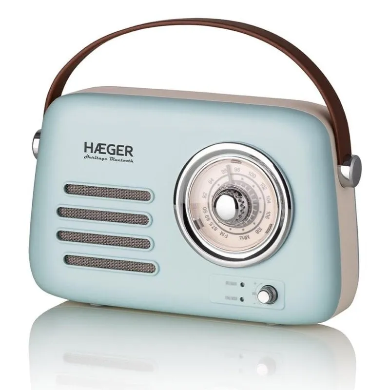 Radio Haeger RB-BLU.002A Portatile FM 5W Bluetooth USB-C Turchese - immagine 1