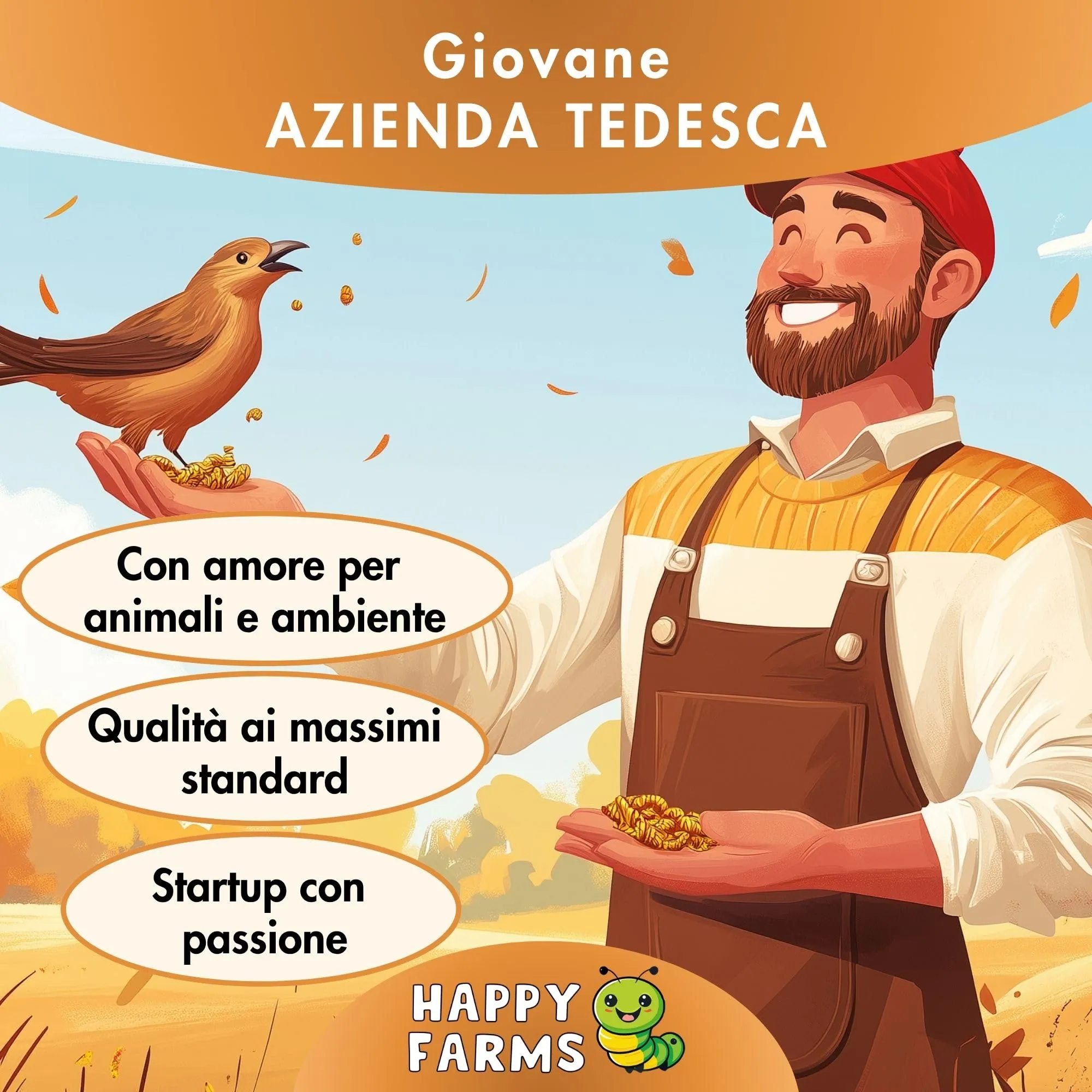 HappyFarms Vermi della Farina Essiccati 5kg – Mangime Naturale per Galline, Uccelli e Ricci – Ricchi di Proteine - immagine 7