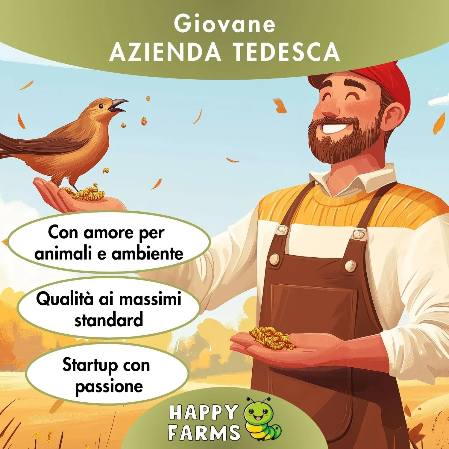 HappyFarms larve di mosca soldati secchi – alternativa naturale ai vermi della farina, 10 kg di mangime ricco di proteine per uccelli, ricci e pesci - immagine 8