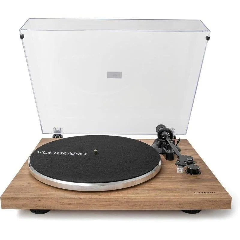 Tocadiscos Vulkkano TD10 2,5V RMS Trazione Cinghia Previo Phono Integrato Legno - immagine 1
