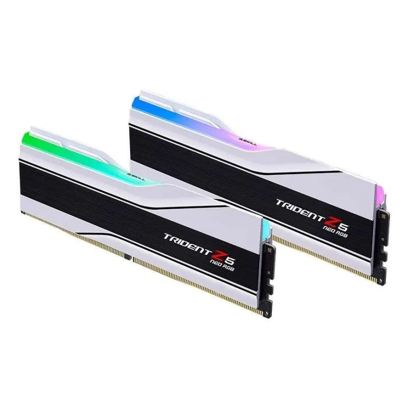 Memoria RAM G.Skill Trident Z5 Neo RGB F5-6000J2836G16GX2-TZ5NRW 32GB 2x16GB DDR5 6000MHz CL28 XMP RGB Bianco - immagine 1