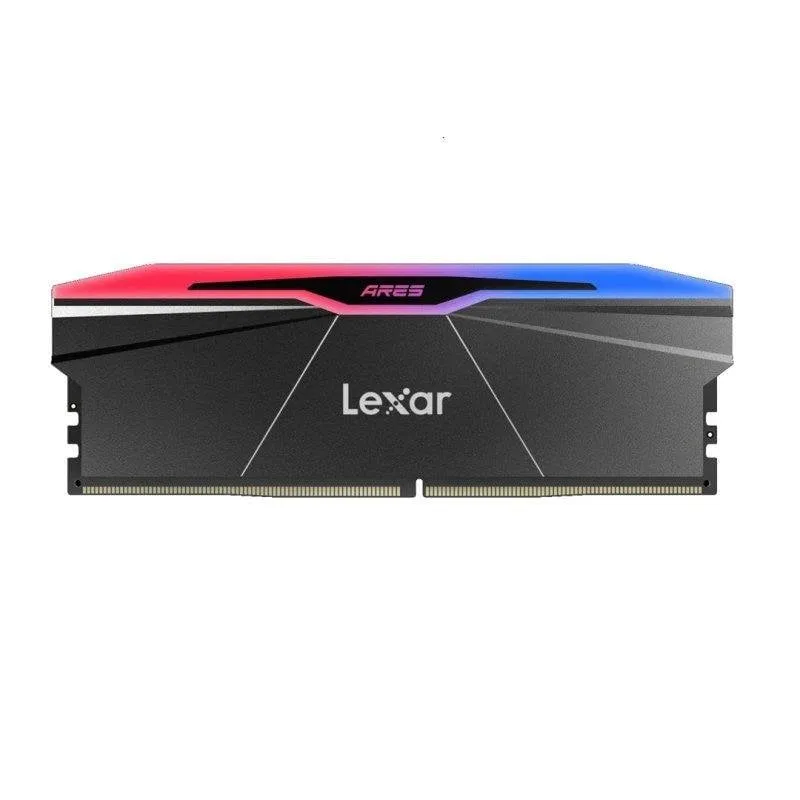 Memoria RAM Lexar Ares RGB LD5U16G60C28BR-RGD 32GB 2x16GB DDR5 6000MHz CL28 AMD EXPO Intel XMP RGB Nero - immagine 1