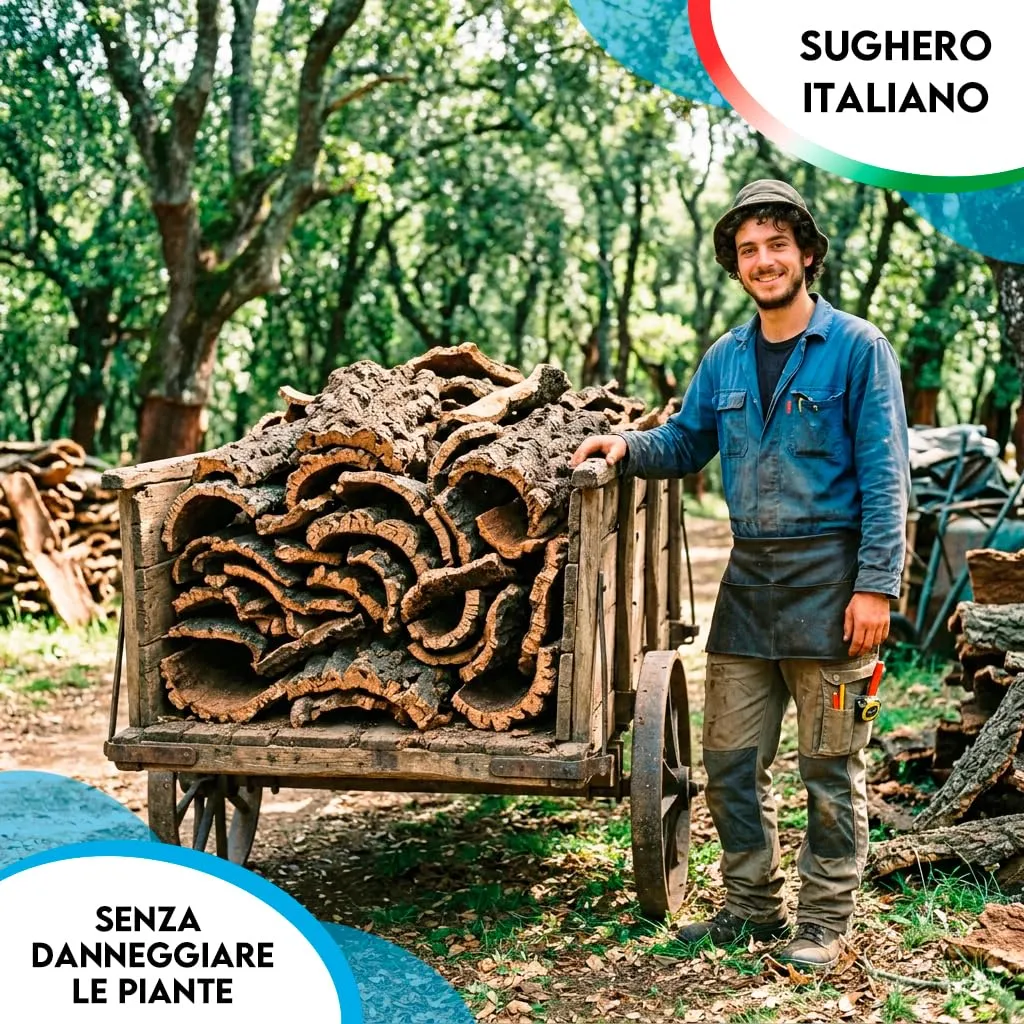 ZOMA Zattera per Orchidee, Sughero per Terrario, Corteccia per Orchidee, Epifite Tillandsia e Felci, Corteccia di Sughero per Presepe (XL) - immagine 6