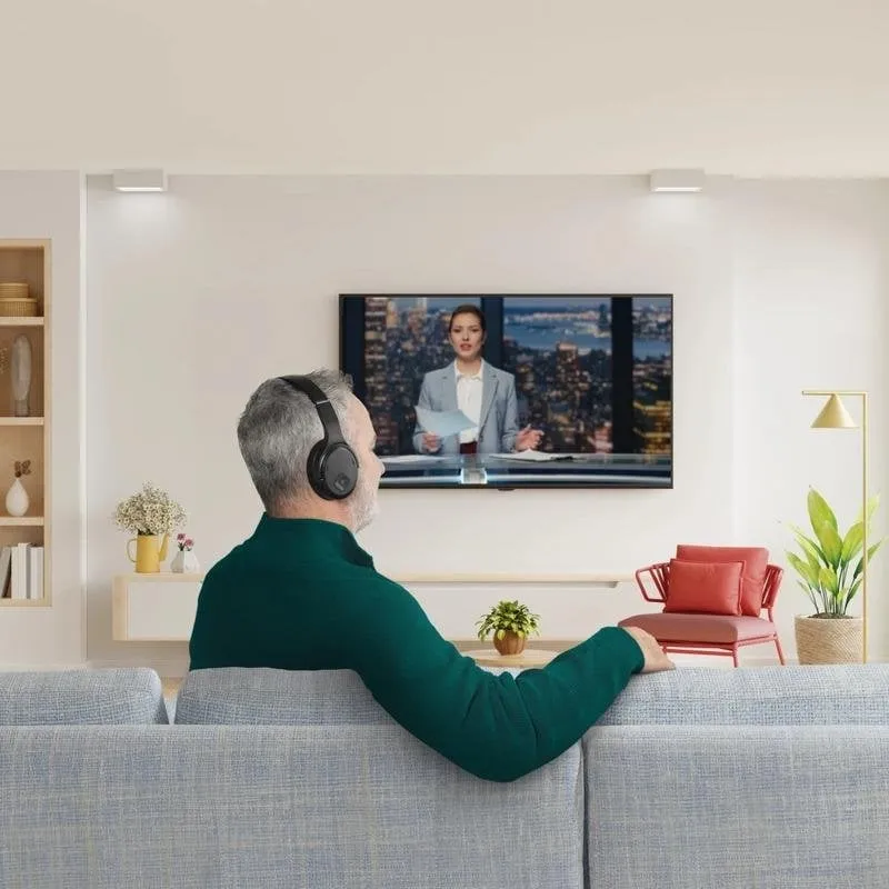 Auricolari Hama 00221847 wireless e cablati Bluetooth e RF per TV circumaurali neri - immagine 1