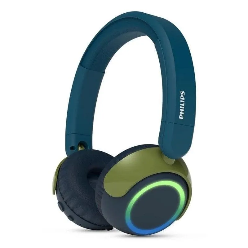 Auricolari Philips TAK4200CT/00 Bluetooth wireless riduzione rumore, microfono e LED blu/verde - immagine 1