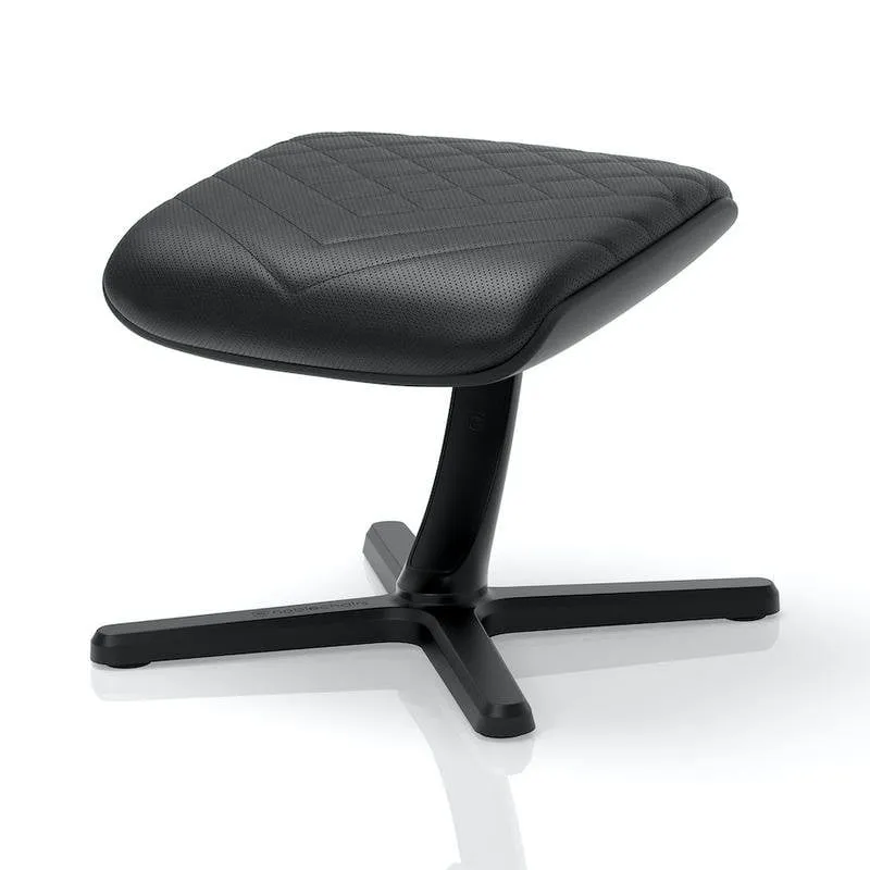 Supporto poggiapiedi noblechairs NBL-FR-PU-BLK alluminio inclinabile 45° nero 49cm - immagine 1