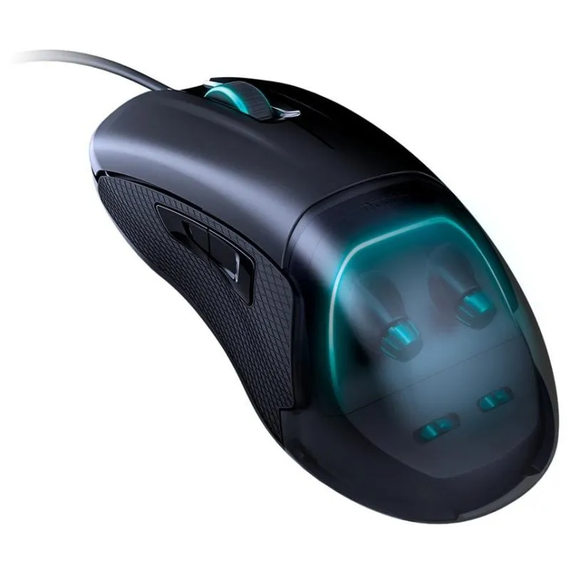Mouse NACON PCGM-500ES USB 6400 DPI Nero Ambidestro Illuminazione - immagine 1