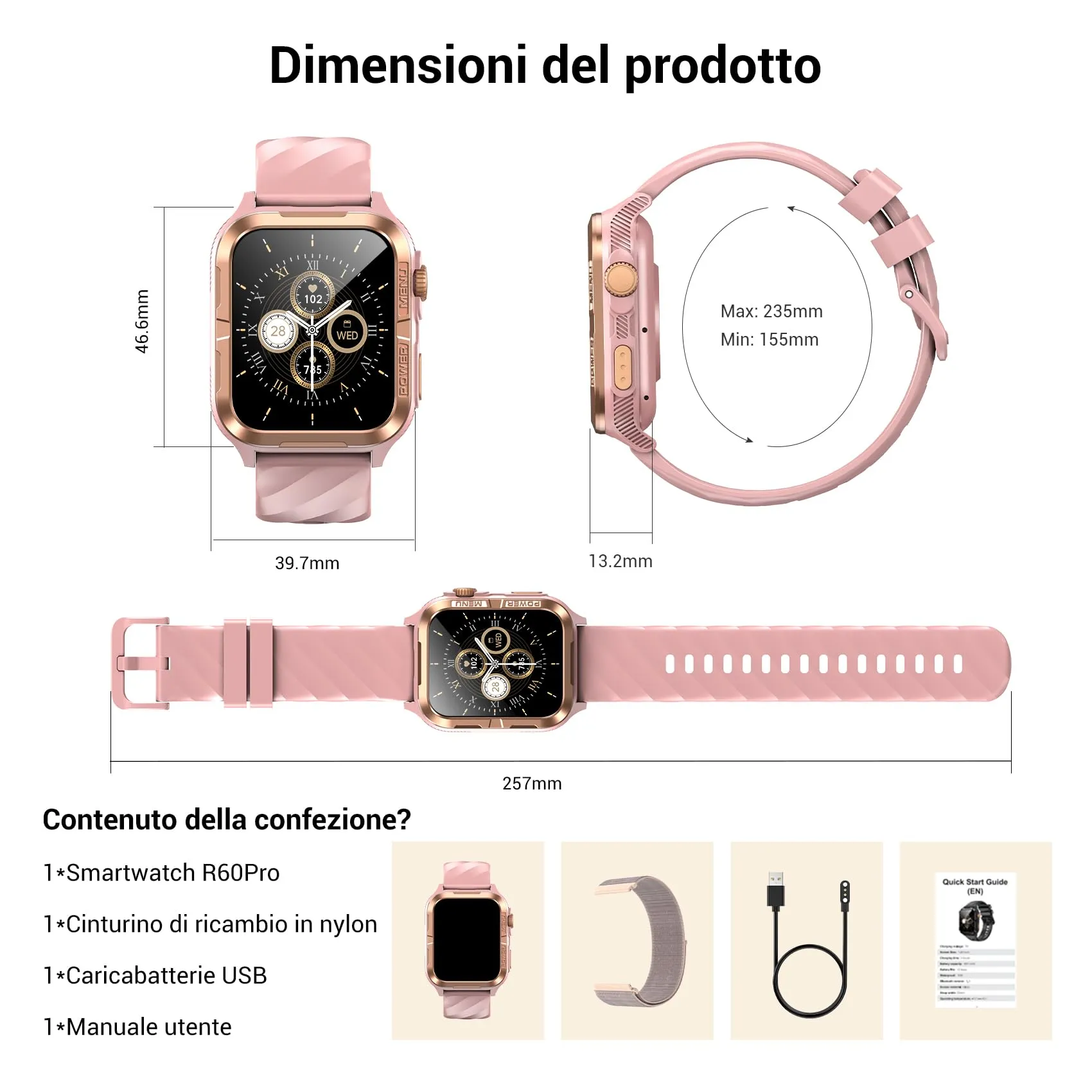 Blackview Smartwatch Uomo Donna, 1.83" Smartwatch Militare Fitness con Chiamate Bluetooth Orologio Intelligente 100+ Modalità Sportive/Cardiofrequenzimetro/SpO2/ChatGPT/GPS/Torcia per Android iOS - immagine 9
