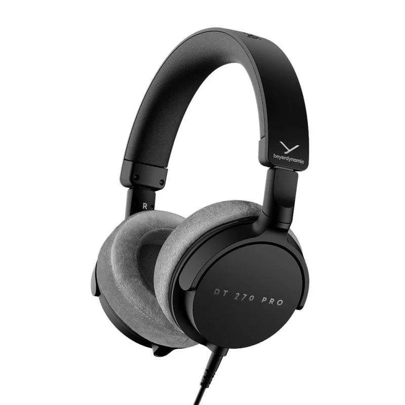 Auricolari Beyerdynamic Dt-270 Pro cablati Jack 3,5 mm per studio circumaurali nero/grigio - immagine 1