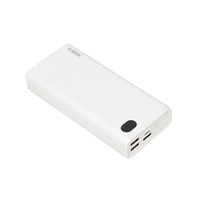 Power bank Cibox Ibox Pb20 20000 mAh USB-C LiPo Bianco ricarica multipla - immagine 1