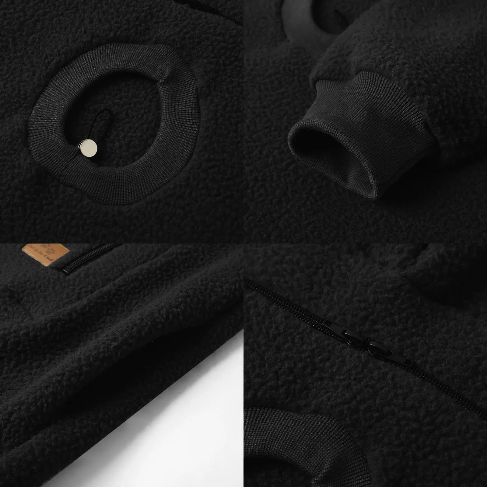 lozssnigzi Felpa Porta Gatto da Donna in Pile con Cappuccio - Grande Tasca a Marsupio Porta-Animali per Cagnolini, Gattini e Gatti, Morbida e Confortevole, Hoodie per Gli Amanti degli Animali - immagine 8