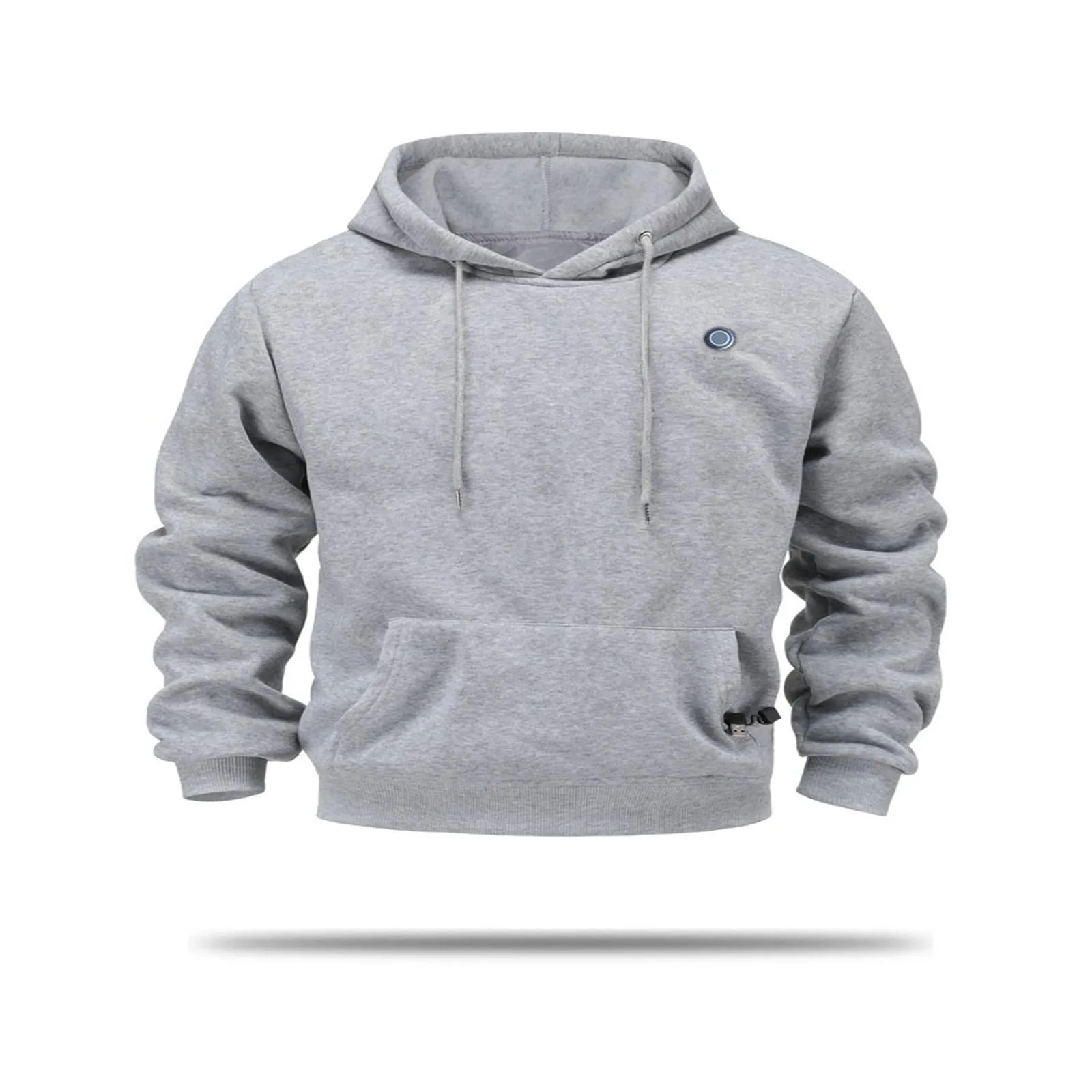 Generico Felpa Riscaldata Unisex, USB Giacca Termica Invernale in Pile, Indumento Riscaldabile per Lavoro E attività Outdoor a Bassa Temperatura - immagine 4