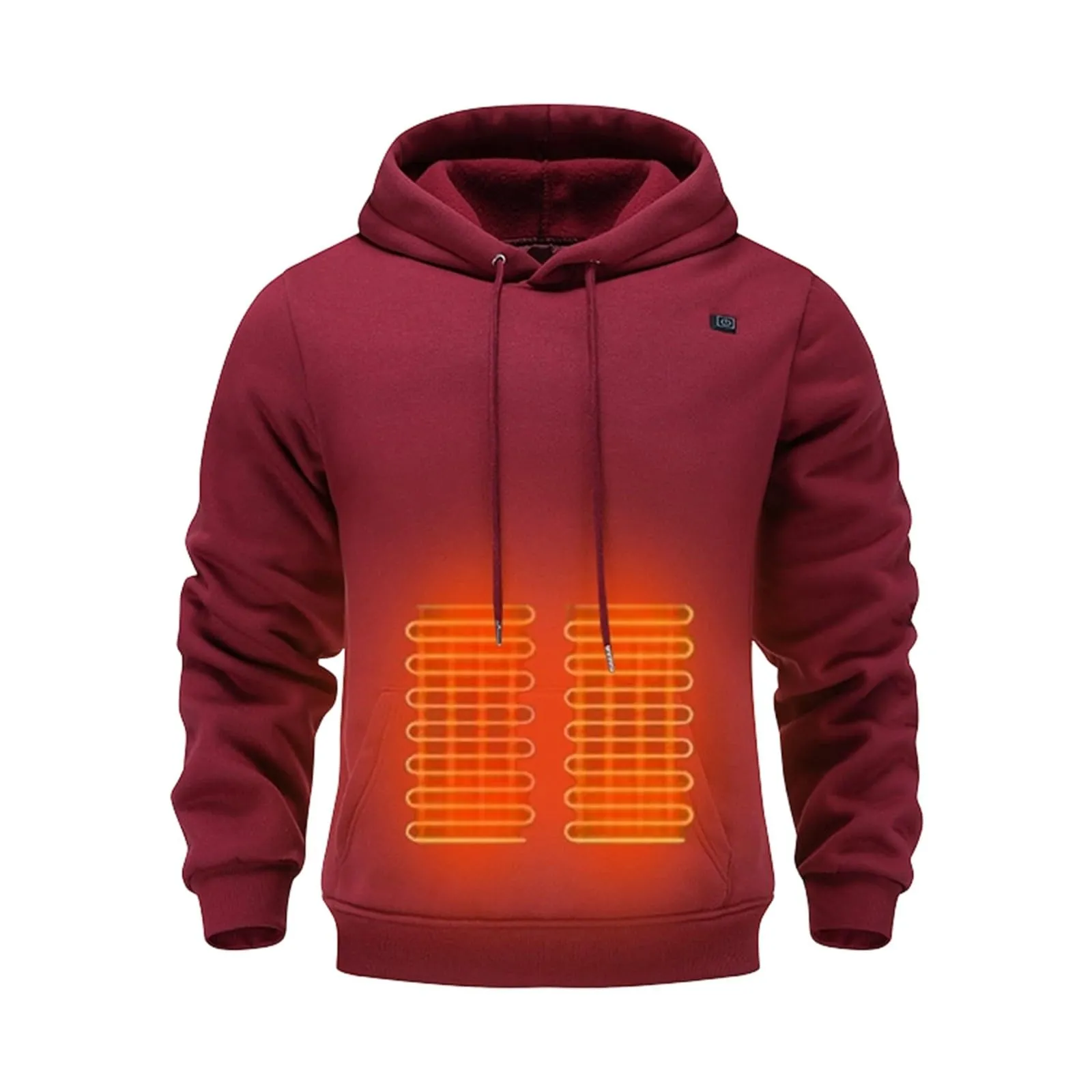 Generico Felpa Riscaldata Unisex, USB Giacca Termica Invernale in Pile, Indumento Riscaldabile per Lavoro E attività Outdoor a Bassa Temperatura - immagine 5