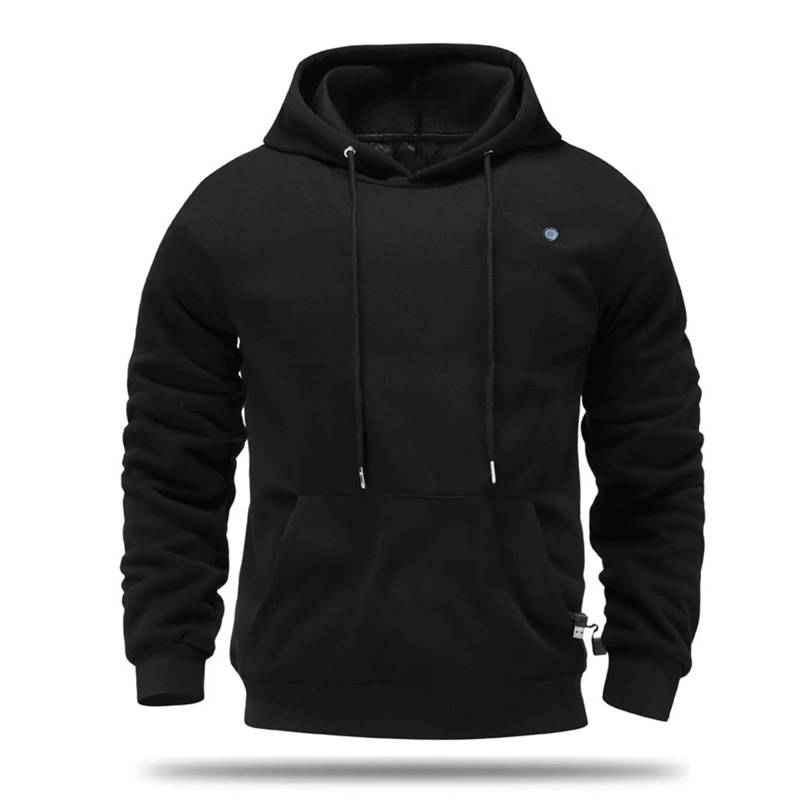Generico Felpa Riscaldata Unisex, USB Giacca Termica Invernale in Pile, Indumento Riscaldabile per Lavoro E attività Outdoor a Bassa Temperatura - immagine 5