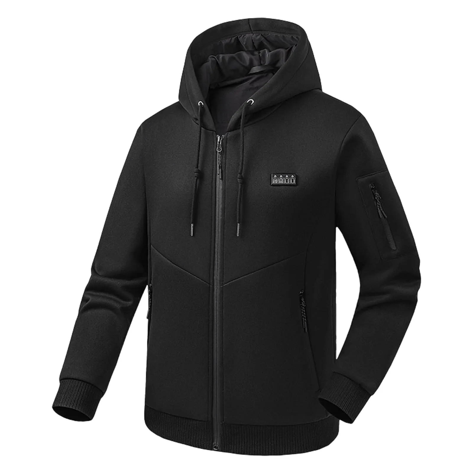 Generico Felpa Riscaldata Unisex, USB Giacca Termica Invernale in Pile, Indumento Riscaldabile per Lavoro E attività Outdoor a Bassa Temperatura - immagine 1