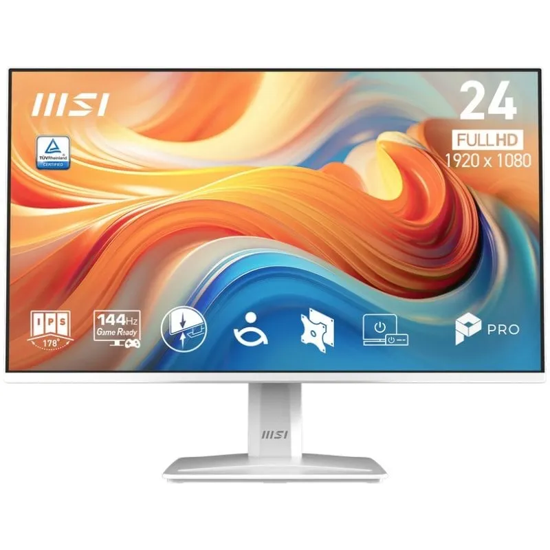 Monitor MSI PRO MP243W E14 23.8" FullHD 144Hz IPS 1ms HDR Ready Speaker - immagine 1