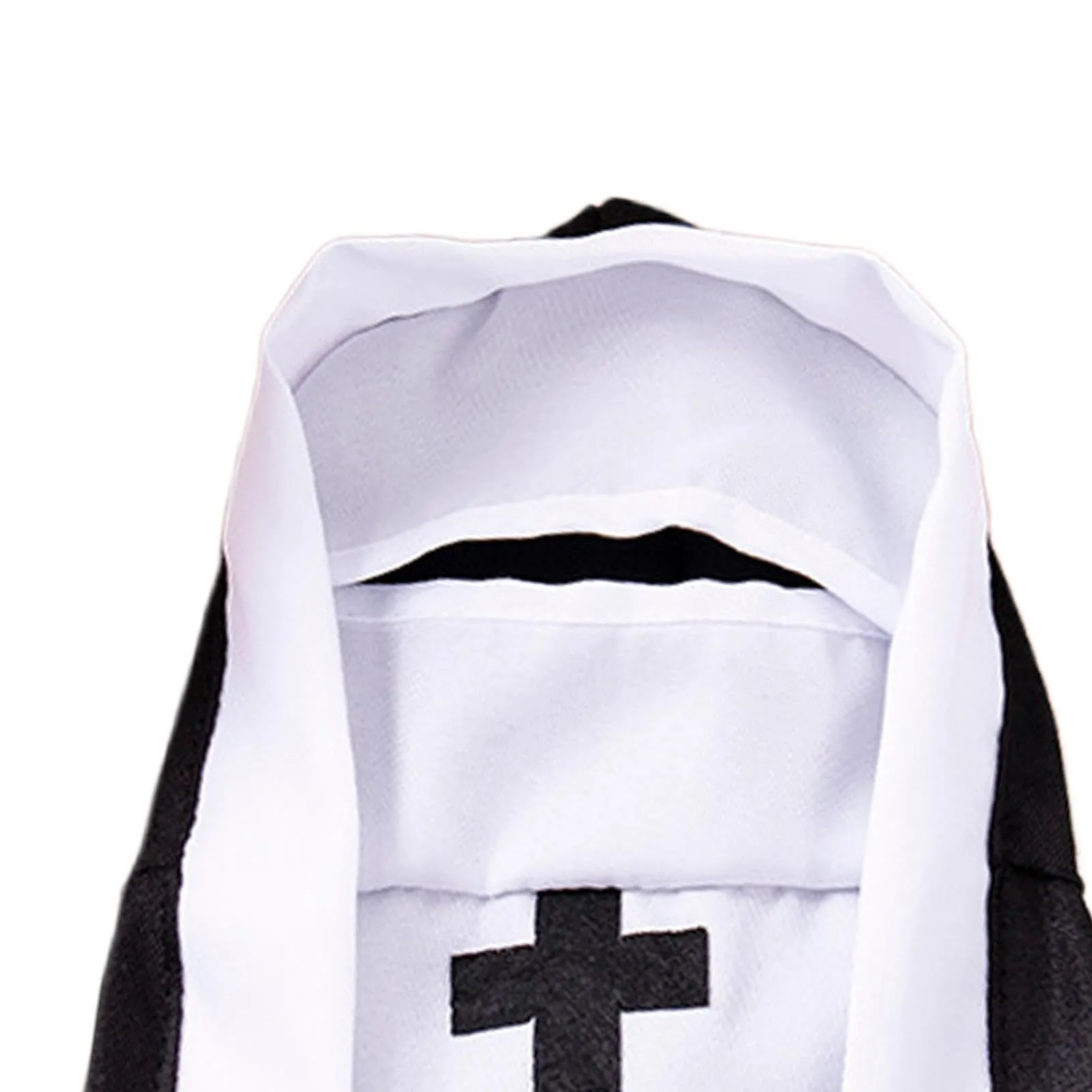 Costume da Suora per Gatti Vestito Cosplay per Animali con Cappuccio Bianco - immagine 7