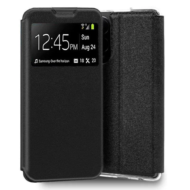 Funda per cellulare Cool Flip Cover Libro Polipelle Nera Accesso Completo per POCO M7 - immagine 1