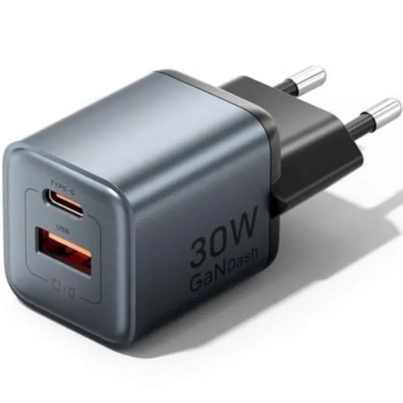 Caricatore GaN Vention FEWH0-EU 30W USB-C USB-A Ricarica rapida PD PPS - immagine 1