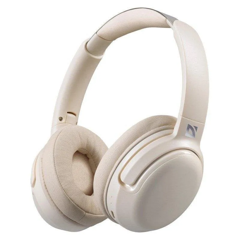 Auricolari Defender Freemotion B475 ANC Wireless Bluetooth con Cancellazione Rumore, USB-C, universali, beige - immagine 1
