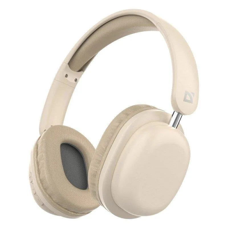 Auricolari Defender Freemotion B640 wireless Bluetooth universali con ingresso AUX Beige - immagine 1