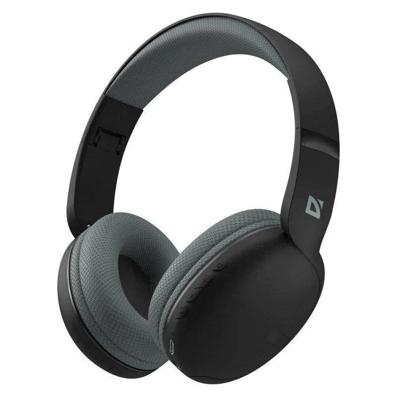 Auricolari Defender Freemotion B480 wireless Bluetooth circumaurali universali neri - immagine 1