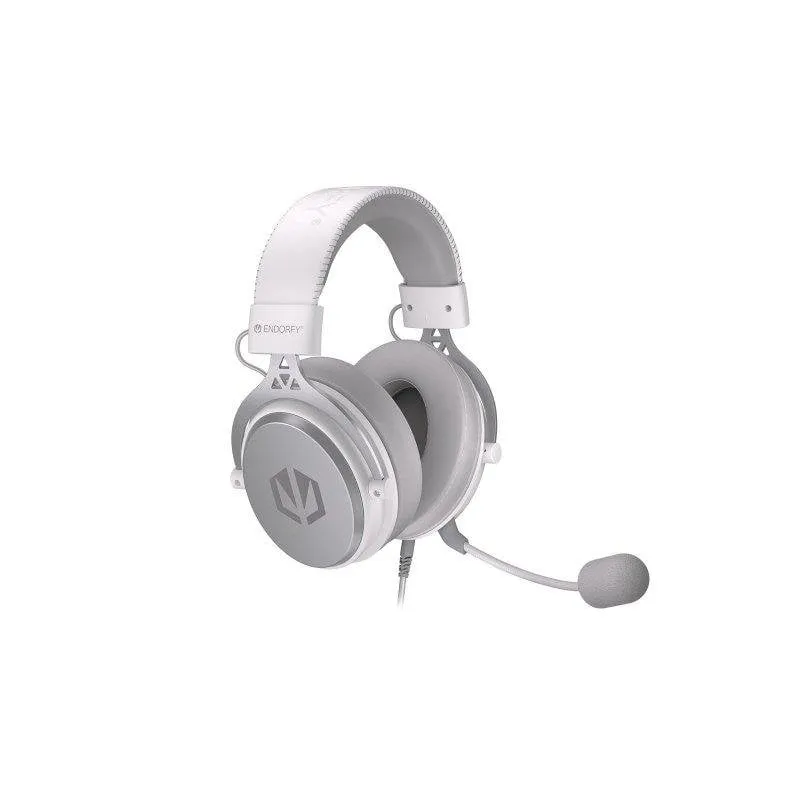 Auricolari Endorfy Viro Onyx White con cavo, jack 3.5 mm, Musica/uso quotidiano, microfono removibile, bianchi - immagine 1
