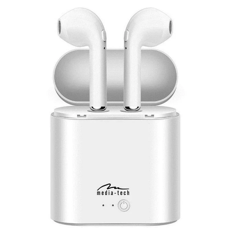 Auricolari GTmedia R-phones Tws Mt3589w wireless Bluetooth intrauricolari con microfono bianchi - immagine 1