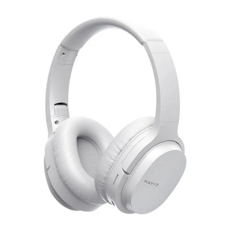Auricolari Havit I62 wireless e cablati Bluetooth per musica e uso quotidiano bianchi - immagine 1