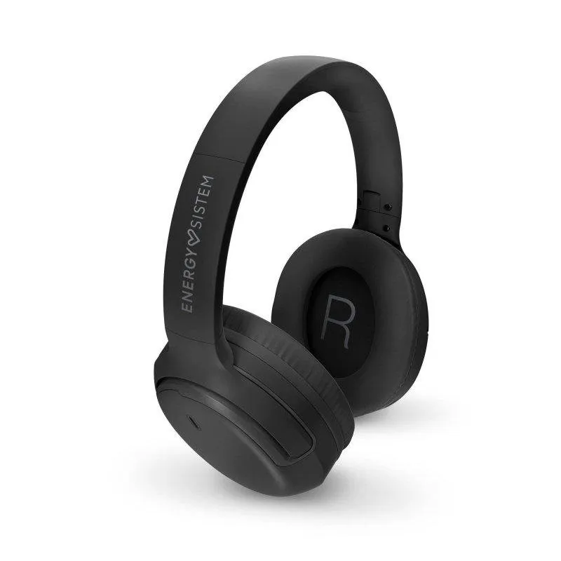 Auricolari Energy Sistem Black Rizz wireless Bluetooth Deep Bass batteria 50h pieghevoli neri - immagine 1