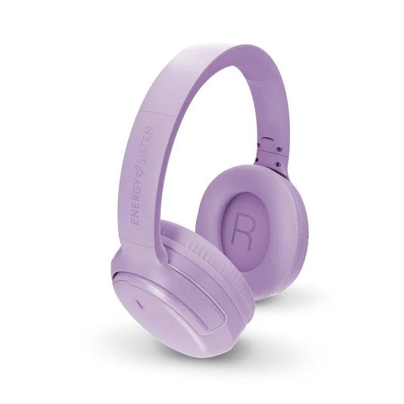 Auricolari Energy Sistem Lavender Rizz Wireless Bluetooth Over-Ear, Deep Bass, microfono, Multipoint, Quick Charge, Viola - immagine 1