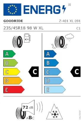 Goodride Z-401 235/45 R18 98W - Pneumatico per Autovettura TL Z XL 3PMSF M+S - immagine 5