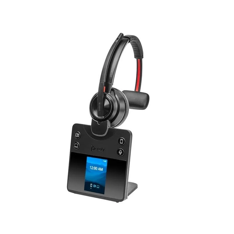Auricolari POLY Savi 8410 Office wireless Bluetooth cancellazione rumore microfono neri - immagine 1