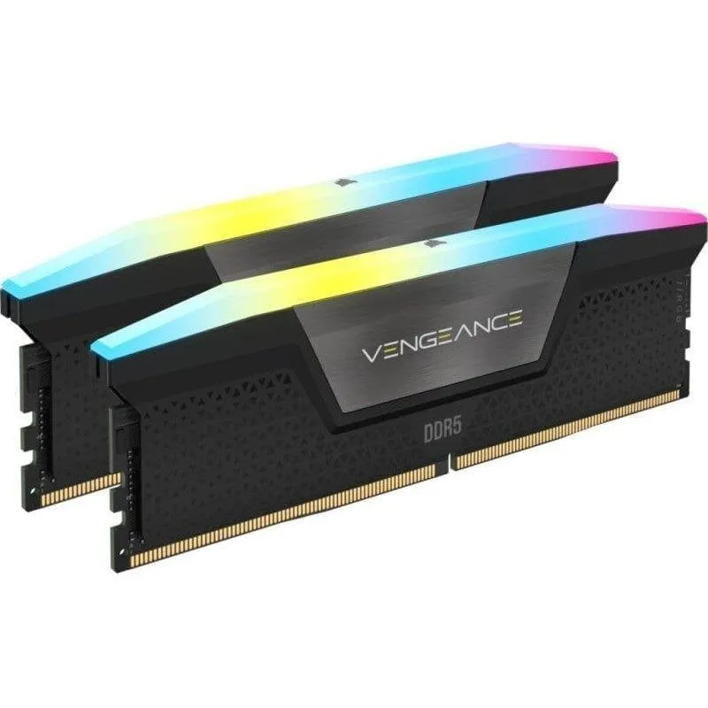 Memoria RAM Corsair Vengeance RGB 32GB 2x16GB DDR5 6000MHz CL38 ARGB XMP EXPO Grigio - immagine 1