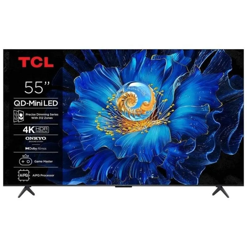 TV TCL QD Mini LED 55C69KS 55" 4K UltraHD 60Hz Smart TV Google TV HDR10 Onkyo - immagine 1
