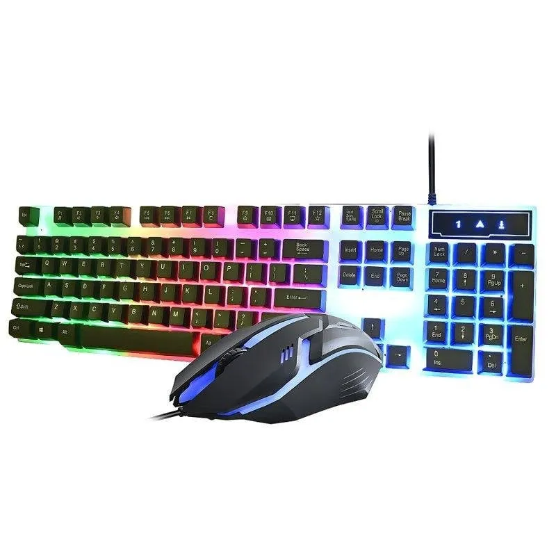 Mouse Dam Electronics CMK-158 Cablato 3200 DPI Nero LED RGB Tastiera Inclusa - immagine 1